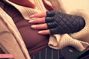 jeny smith, you're sneaking naked in the office elevator and stairs