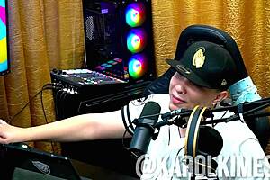 que beijo gostoso deixou a karol com a buceta molhadinha no podcast púpum no barraco