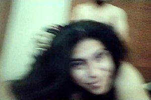 She moans as I lick her ass before fucking her anally