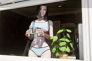 let's play with silicon lust on monday, fingering that big ass brunette's pussy