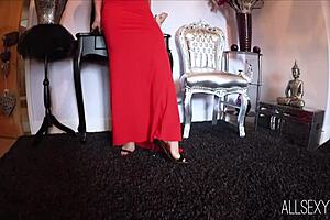 Gorgeous asian babe shoe tease and strip with naked clothes ripped tits heels small 18+ tits usa adorable.