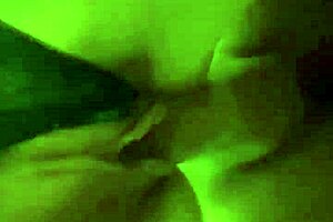 Two amateurs fuck on a table, one performing oral sex on the genitals of the other, ejaculation