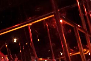 Retro Frankie in hot stockings strips and gets spied on