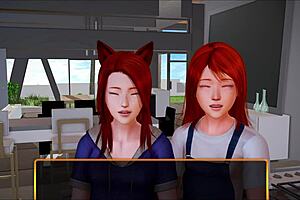 Episode 308 Of My New Family Cartoon Series Featuring Amateur Teen Redhead