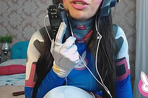 asmr roleplay as dva overwatch gamer friend in cosplay