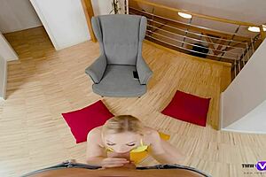 Jenny Wild eagerly anticipates her intimate encounter.