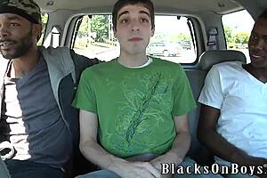 Chris Kingston experiences intense fucking from two black gay partners