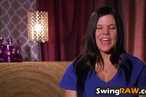 Blode erotic dance with clothes removed in season 5 of Swing Raw