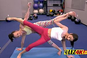 gym practice turns into big lesbian pussy sex 😏