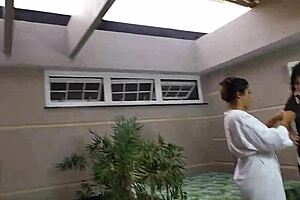 Oh wow, Sara Rosa and Branca de Neve unleash wild anal blowjob action behind the scenes!