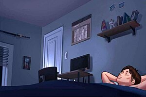 Summertime Saga Part 15: Intense Ebony Sex with Big Ass and Cumshot