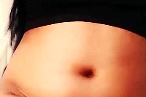 Hobby webcam session with wet toys