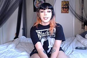Big tiddy goth gf rates my huge cock!