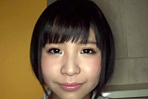 Petite 18-Year-Old Japanese Cutie Devours Monster Cock Hard