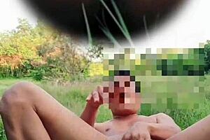 Gay Asian man ejaculates in Myanmar