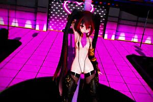 Princess knight zatsune performs an erotic squatting dance in mmd animation