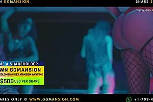 Blonde Latina Lesbian Sucking Big Ass in Ggmansion