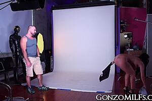 Good looking milf with big tits hammered hard doggy style