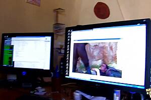 only two enthusiastic participants in a double threesome can fulfill the blonde's cheerful desires