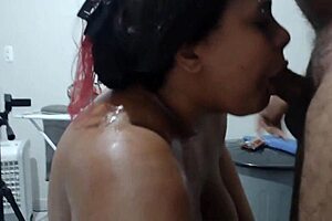 Gordinha madrasta latina fode enteado com anal squirting and cumshot in homemade sex