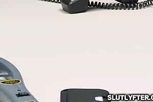 Tiny Blonde Demi Hawks Performs Deepthroat, Fingering, And Masturbation At Work, Caught On Security Footage