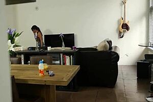 Watch this amateur POV sucking cock while fingering and handjobbing until cum in mouth