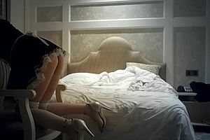 Chinese Streamer Goddess In Stockings Moans Loudly As Bunny Girl.