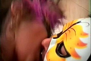 blonde whore gets a cock after work