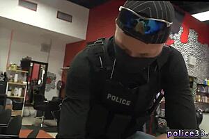 Gay cop movie featuring naked male cops confronting robbery suspect