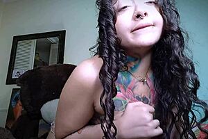 Loud farts from brunette with small tits and big ass 😈