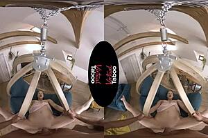 Virtual taboo: split on his cock