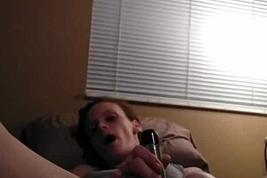 redhead solo masturbation with toys.