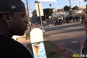 Jessie Fontana enjoys interracial sex with big black cock