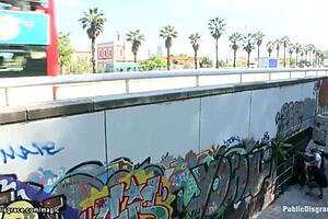 Redhead Euro Slut Anal Fucked in Public, I Felt Every Inch