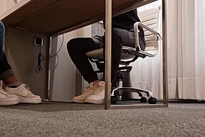 A business job applicant in Europe gets employed on account of a Blowjob and Cum Swallow