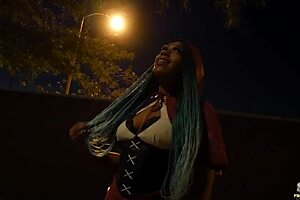 Licking and sucking on a big cock, including from Shanice