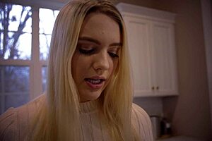 brunette teases with tribbing sneak peek