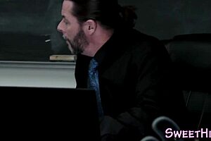 Teen Student Receives Lesson From Teacher