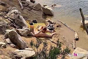 jade fucks dudes by the lake outdoors