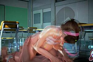 Hitomi and her erotic handjob Performance and hot cowgirl ride in Honey Select video