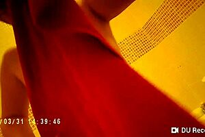 Spy Camera Captures Nude Tits in Shower Without Her Knowing