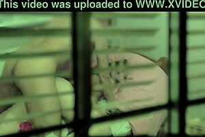 I saw girlfriend cheating across window