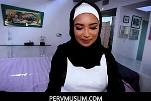 Pervmuslim - Hot Muslim Teen 18+ In Hijab New To Work And Ready To Fuck