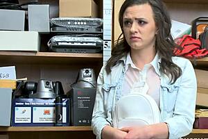 Cute Petite Gets Caught After Shoplift Foreplay