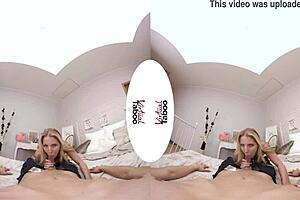 Blonde With Big Tits Gives POV Blowjob