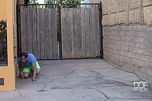 I, the neighbor boy, fuck and stun this big titty beauty with my cumshot.