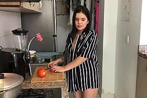 Mother-In-Law Bent Over For Big Cock In Kitchen!