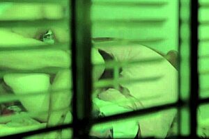 I saw girlfriend cheating across window