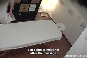 A straight man receives a gay massage from a football player