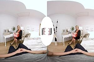 Blonde With Big Tits Gives POV Blowjob